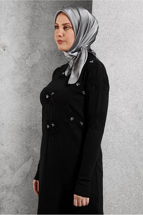 روسری طوسی پلی استر Alvina - کد 895984453
