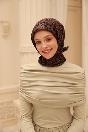 روسری مشکی پنبه ای Silk Home - کد 929816400