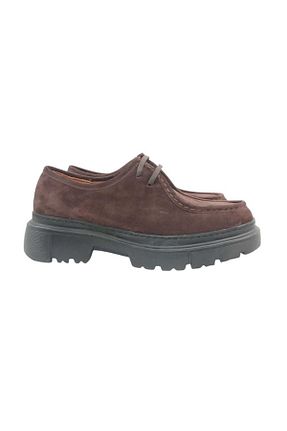 کفش کژوال قهوه ای زنانه چرم خالص Oneka Shoes - کد 929812445