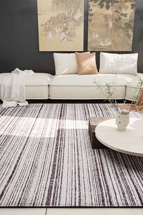 کناره طوسی فرش ماشینی Serente Home - کد 929833545