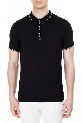 پولوشرت مشکی مردانه اسلیم فیت Armani Exchange - کد 46083970