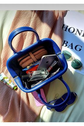 کیف دوشی سرمه ای زنانه چرم مصنوعی HONEY BAG - کد 929842720