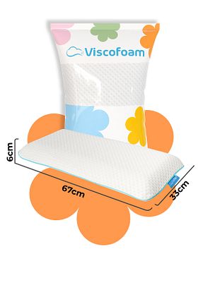 بالش سفید پلی استر ویسکوز پنبه Viscofoam - کد 929687180