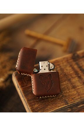 فندک بنزینی قهوه ای Atölye Çınar Leather Handmade - کد 378319812