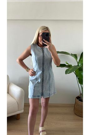 لباس آبی زنانه بافتنی Acar Boutique - کد 848677438