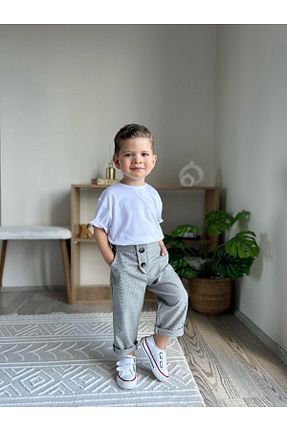 ست نوزادی طوسی بچه گانه پنبه ای favorimkids - کد 929863360
