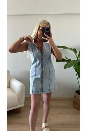 لباس آبی زنانه بافتنی Acar Boutique - کد 848677438