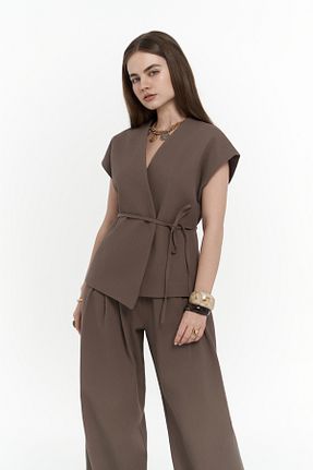 ست بالاتنه و پائین تنه قهوه ای زنانه BOHEMAİ - کد 929855936