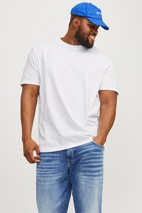 تیشرت سفید مردانه سایز بزرگ Jack & Jones - کد 828125241