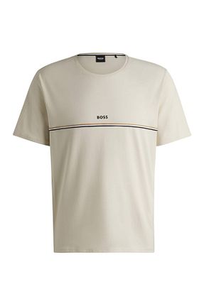تیشرت بژ مردانه اورسایز BOSS - کد 929866772