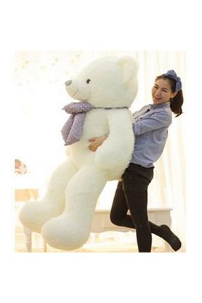 اسباب بازی مخملی سفید زنانه 130 cm Özgüner Oyuncak - کد 89403396