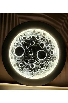 تابلو طوسی پلی استر glow moon - کد 894291383