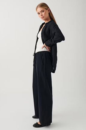 شلوار مشکی زنانه بافتنی Madmext - کد 816936935