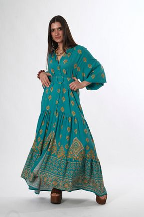 لباس سبز زنانه بافتنی ABBRA - کد 929877427