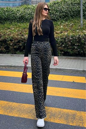 شلوار جین مشکی زنانه رگولار Madmext - کد 828115989