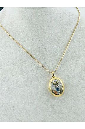 گردنبند استیل ( فولاد ) زرد زنانه استیل ضد زنگ DS DİAMONDSHOP - کد 929691102