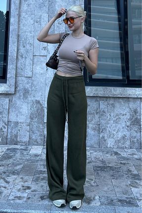 شلوار خاکی زنانه پنبه ای Madmext - کد 857903641