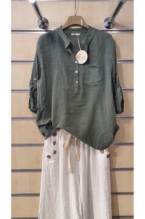 پیراهن خاکی زنانه رگولار Park Moda - کد 929887113