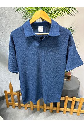 تیشرت سرمه ای مردانه رگولار MODA - کد 929882472