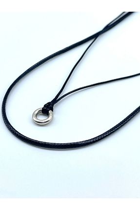 گردنبند جواهر مشکی مردانه چرم Concept HuBuTU - کد 929884756