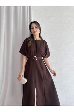لباس قهوه ای زنانه بافتنی candybia - کد 929887564