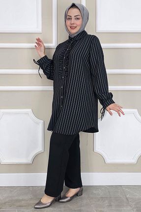 ست بالاتنه و پائین تنه حجاب مشکی زنانه رگولار PYS - کد 929889721