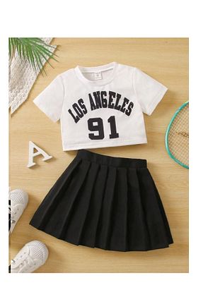 ست بالاتنه و پائین تنه مشکی بچه گانه بافتنی My Kids Wear - کد 929894473