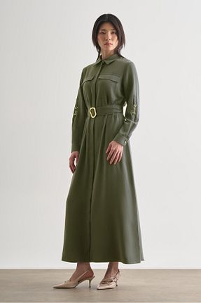 لباس خاکی زنانه بافتنی Mizalle - کد 929899000
