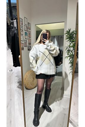 پلیور نباتی زنانه Baklava Acar Boutique - کد 929892835