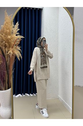 ست بالاتنه و پائین تنه حجاب طوسی بچه گانه رگولار Ebrar Store - کد 929892689