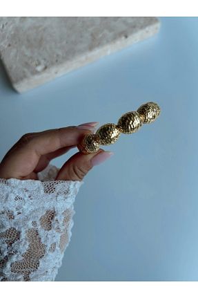 دستبند جواهر متالیک زنانه برنجی Store - کد 929934078