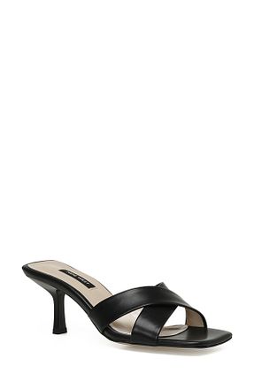 دمپائی مشکی زنانه چرم مصنوعی Nine West - کد 747172540