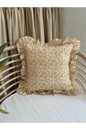 کوسن و روکش کوسن زرد پنبه ای Decamor home - کد 928517400