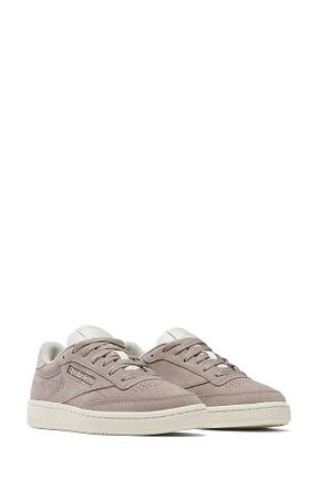 کفش اسنیکر طوسی زنانه چرم اصل Reebok - کد 926535755