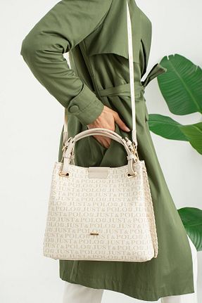 کیف دوشی قهوه ای زنانه چرم خالص Just Polo - کد 756489066