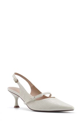 کفش پاشنه بلند کلاسیک بژ زنانه چرم مصنوعی Nine West - کد 899657903