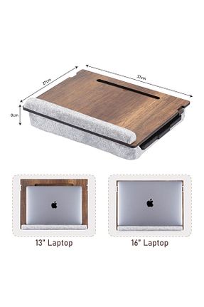 پایه لپ تاپ قهوه ای 7 cm Vigo Wood - کد 232652255
