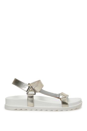 صندل طلائی زنانه پاشنه پر Nine West - کد 743484402