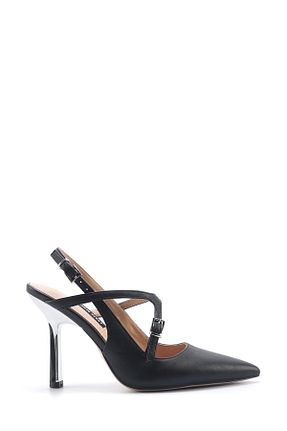 کفش پاشنه بلند کلاسیک مشکی زنانه چرم مصنوعی Nine West - کد 899657828