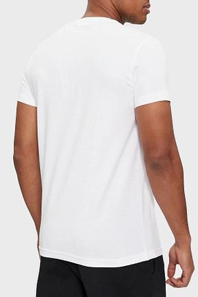 تیشرت سفید مردانه یقه دوچرخه Calvin Klein - کد 796452197