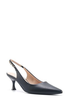کفش پاشنه بلند کلاسیک مشکی زنانه چرم Nine West - کد 894029644