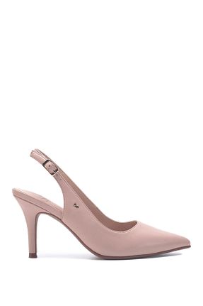 کفش پاشنه بلند کلاسیک بژ زنانه چرم مصنوعی Nine West - کد 748792801