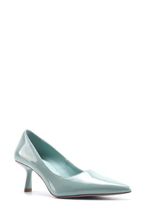 کفش پاشنه بلند کلاسیک آبی زنانه چرم مصنوعی Nine West - کد 899658000