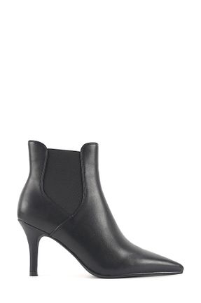 بوت / نیم بوت مشکی زنانه چرم مصنوعی Nine West - کد 858914611