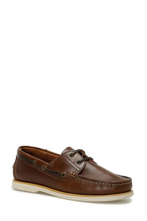 کفش کژوال قهوه ای مردانه چرم خالص Lumberjack - کد 894016930