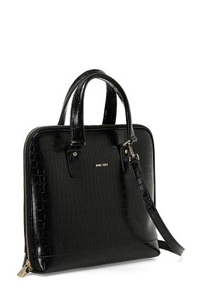 کیف لپ تاپ و مدارک مشکی زنانه Nine West - کد 898018132