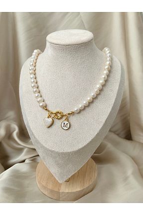 گردنبند مروارید سفید مروارید آب شیرین JOVİ ATELİER - کد 929942848