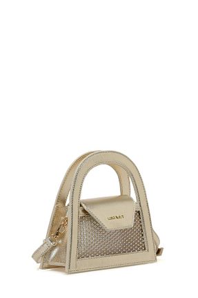 کیف دوشی طلائی زنانه چرم مصنوعی Nine West - کد 899283658