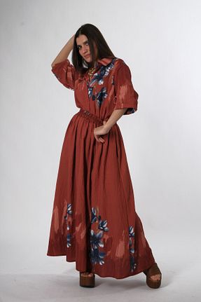ست بالاتنه و پائین تنه نارنجی زنانه بافتنی ABBRA - کد 929946757