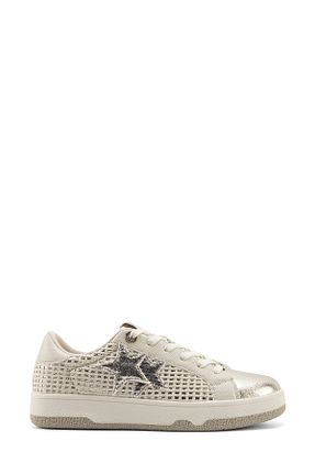 کفش اسنیکر طلائی زنانه بند دار Nine West - کد 917777830